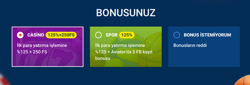 Mostbet’te kayıt olurken bonusunuzu seçin